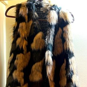 Faux fur vest